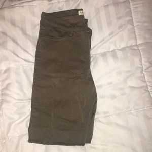 Bullhead denim army green ankle jeggings